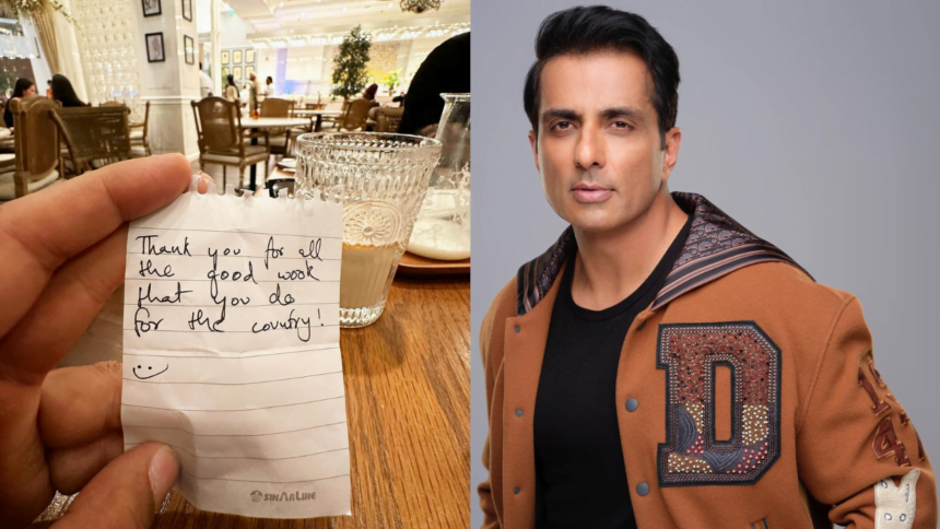 Sonu Sood gets emotional when an anonymous fan pays for his dinner