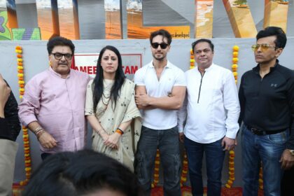 Tiger Shroff Unveils #Andheri(W) Sculpture by artist Rouble Nagi