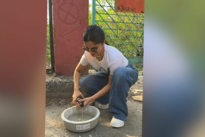 Bhumi-Pednekar-showed-humanity-by-keeping-water-bowls-for-animals-and-birds.